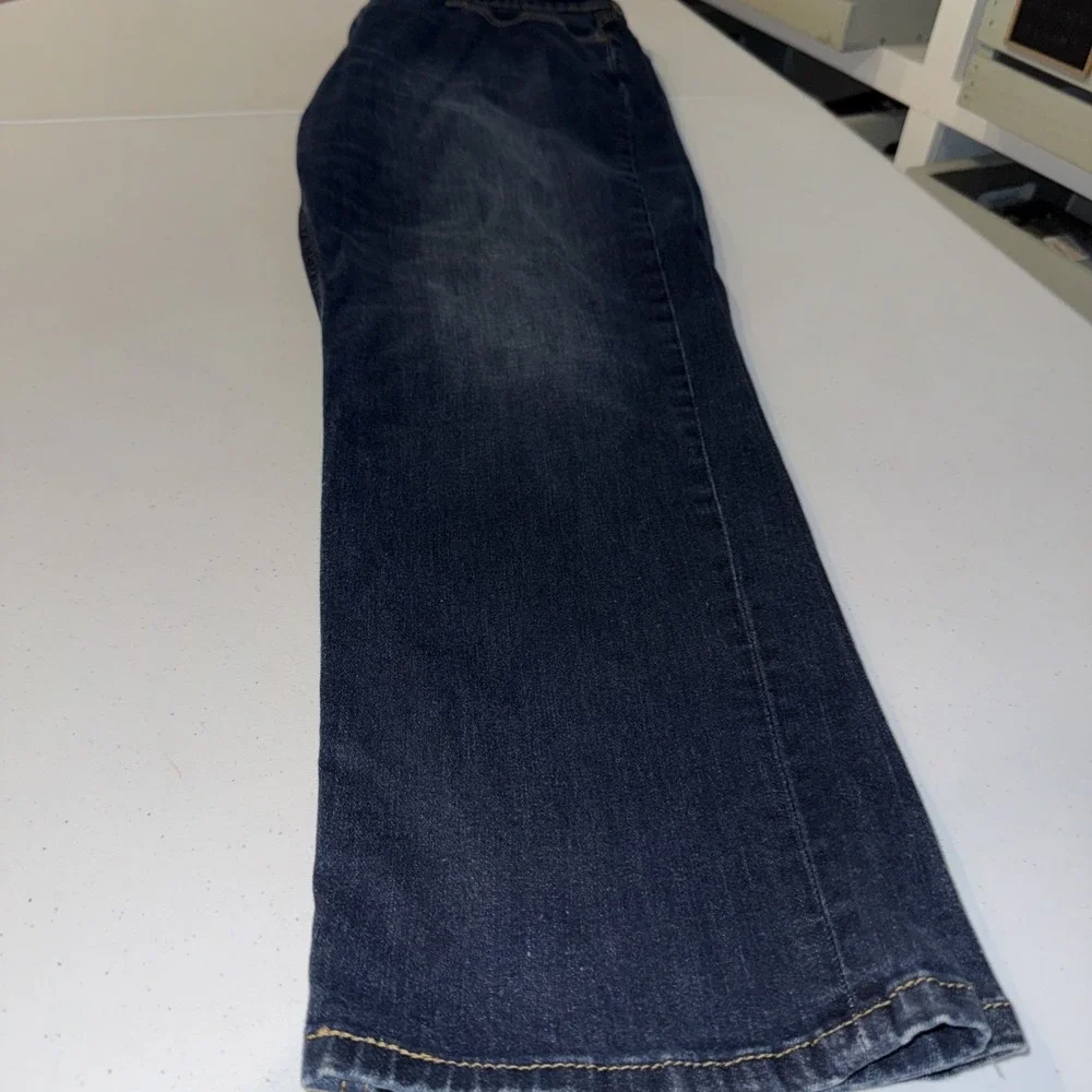 Levis 541 Athletic Fit Stretch Jeans Men's Sz 40W 30L Blue Dark Wash Water Marks